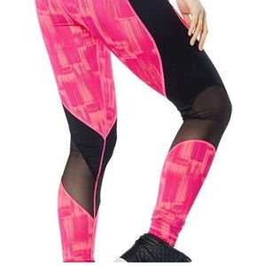 Hot Pink and Black Zumba Leggings